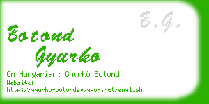 botond gyurko business card